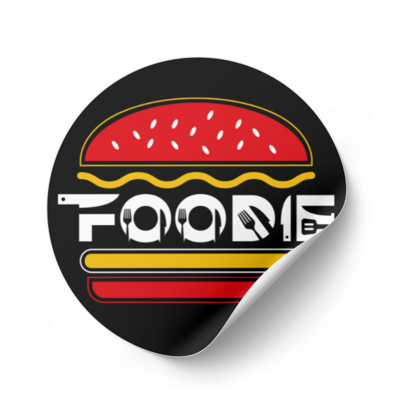 Fast-Food-Foodie-samolepljiva-nalepnica
